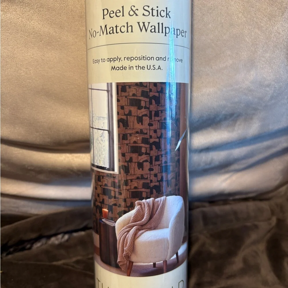🤎Threshold No-Match Peel & Stick Wallpaper 27.5 SQ FT Abstract Design